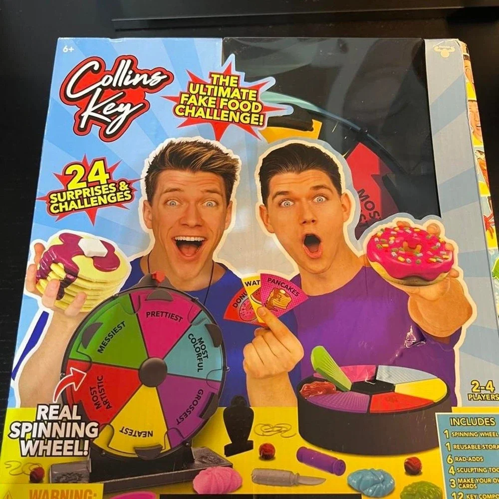 Collins Key Ultimate Fake Food Mystery Challenge Wheel Game 24 Surprises New
